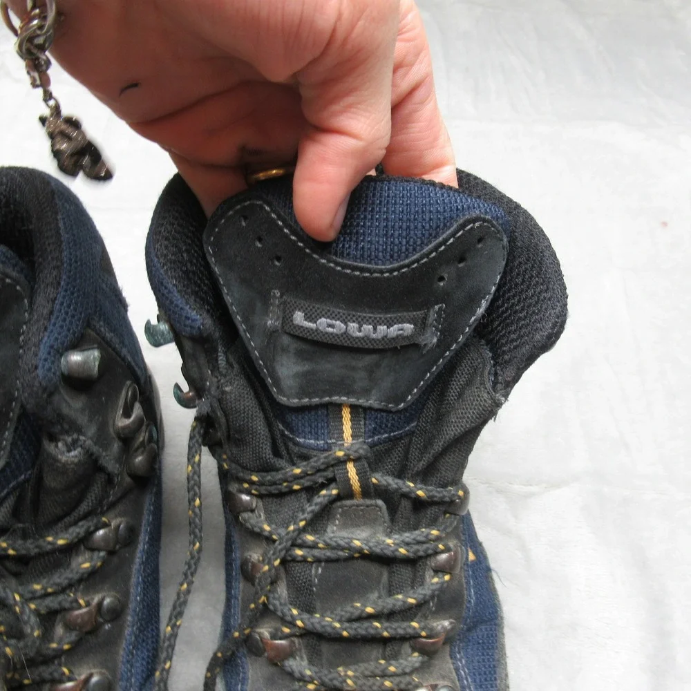 Lowa Hiking Boots Womens 5 Blue Gore-Tex‎ Waterproof Renegade GTX Mid Outdoor